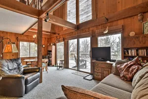 Image of Lakeview 10-Acre Kimball Cabin with Private Beach!