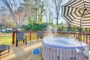 Image of 18 Mi to Downtown Atlanta: Quiet Home w/ Fire Pit