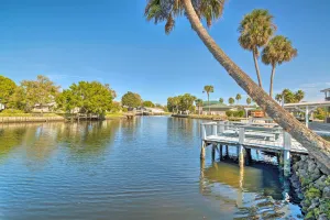 Image of Boat Dock and Porch Riverfront Retreat in Homosassa