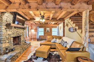 Image of Waynesville Cabin with Grill, Fire Pit, and Hot Tub!