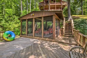 Image of Idyllic Murphy Hideaway with Multi-Level Deck!