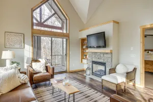 Image of Modern Nisswa Escape with Deck Walk to Gull Lake!