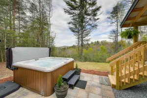 Image of Scenic Murphy Cabin with Hot Tub, Fire Pit and Views