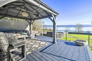 Image of Puget Sound Cabin with Hot Tub and Water Views!