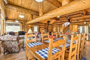 Image of Less Than 1 Mi to Lake Granby Log Cabin with Fire Pit