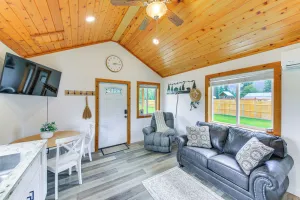 Image of Peaceful Bonners Ferry Cabin w/ Deck & Mtn Views!