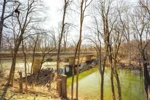 Image of Riverfront Covington Cabin with Deck and Fire Pit!