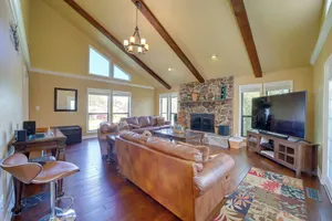 Image of Spacious Arkansas Abode with Balcony and Fire Pit!