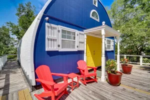 Image of Charming Bay St Louis Home Deck, on Canal!