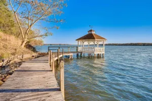 Image of Lakefront Mt Gilead Home w/ Large Dock & Decks!