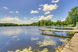 Image of Howe Retreat w/ Fire Pit + Private Boat Dock!