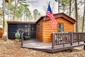 Image of Broken Bow Abode with Hot Tub Less Than 7 Mi to Lake!