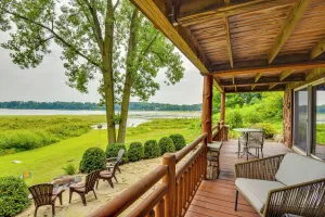 Image of Lakefront Jones Cabin w/ Private Dock & Game Room!