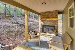 Image of Modern Ellijay Cabin Rental with Outdoor Fireplace