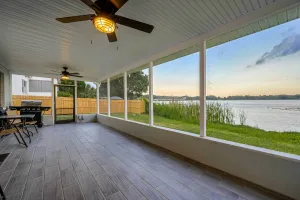 Image of Lakefront Home with Screened Porch and Grill