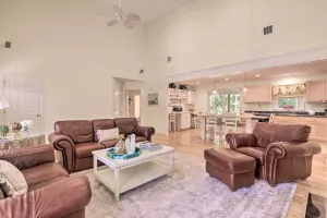 Image of Classy Getaway with Deck and Yard Less Than 1 Mi to Beach