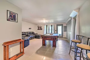 Image of Pond-View Deck and Pool Table Woodbridge Haven!