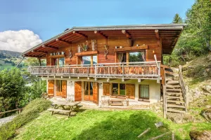 Image of SOMPTUEUX CHALET BARON MEGEVE VUE.Jaccuzi.4 mn a pied au centre
