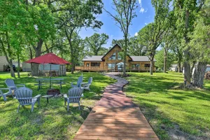 Image of Spacious Pearl Lake Retreat with Yard and Private Dock