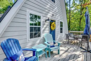 Image of A-frame Anderson Cabin: Half Mi to Lake Hartwell!