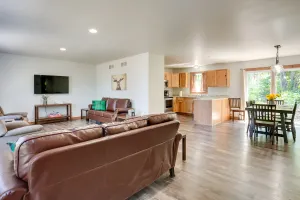 Image of Wooded Hancock Home Near Ski and Snowmobile Trails!