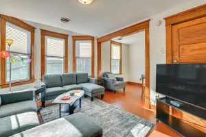 Image of Walk to Washington Park: Remote Work-ready Apt!