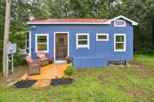 Image of Pendergrass Tiny Home Cabin on Pond w/ Fire Pit!
