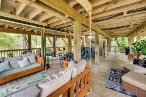 Image of Riverfront Cuero Vacation Home w/ Spacious Deck!