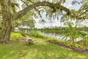 Image of Boat Lift & Private Dock: Riverfront Labelle Gem