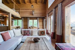 Image of Authentic Swiss Spa Chalet Nesoya Jacuzzi Sauna