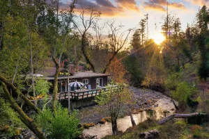 Image of Sonoma Creek Haven Hot Tub Firepit Creekside Views Near Kenwood Wineries