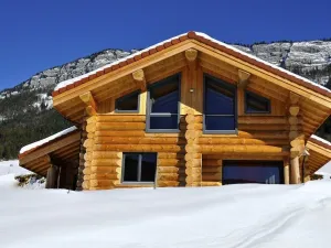 Image of New log cabin 4* 10\/12 persons in MOUNTAIN WIFI JACUZZI