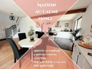 Image of ☀︎ Quiet house - 5min from Cognac - 1\/8 pers ☀︎