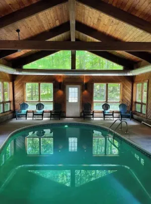 Image of Luxury Cabin with Indoor Heated SaltWater Pool!