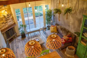 Image of Balistyle guesthouse in the forest near Amsterdam with Hottub