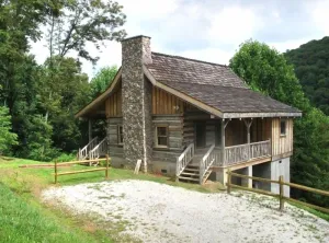 Image of Authentic Log Cabin in the Blue Ridge Mountains Family and Pet friendly