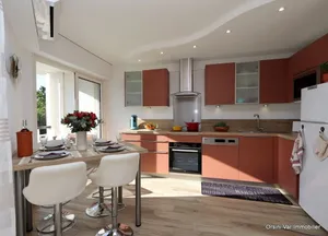 Image of Beautiful air conditioned apartment on the seafront for 4. Pool and Parking