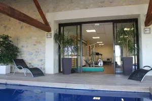 Image of Romantic lodging, comfort accés drct pool spa and gym, ideal couple