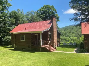 Image of Log Cabin w\/ Amazing Views, River Frontage & Hot Tub