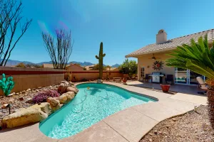 Image of Wonderful desert retreat near hiking with private pool, fast WiFi & gas grill