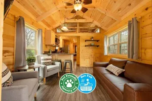 Image of Meg Cabin | Tiny Rustic Comfort on Lookout Mtn.