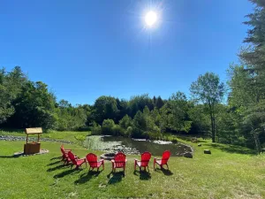 Image of Sacandaga Lake Getaway-Dog Friendly-50 acres-Private hiking-2 miles to LAKE!