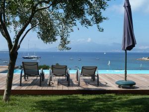Image of 300 m from the beach, Magnificent Villa with pool and sea view