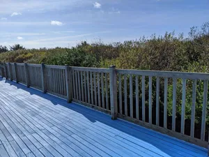 Image of Beach Condo, Free Wi-Fi, Sunny, Bright with trail path to beach