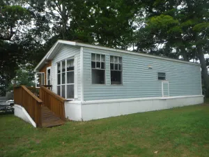 Image of Darling Park Model Trailer downtown Curtis with views of South Manistique Lake