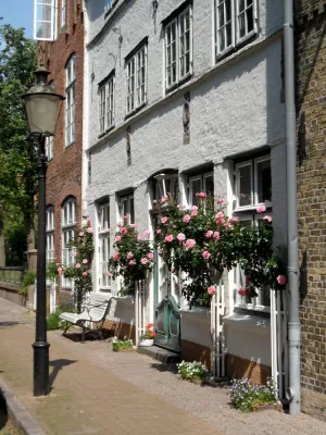Image of Apartment in a historic house right on the water with boat and bicycles