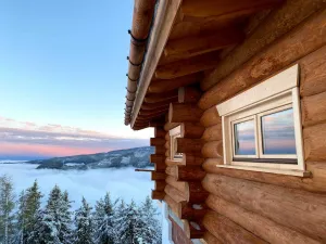 Image of Chalet Klippitz Star, 1600m log cabin in the ski area, panoramic view