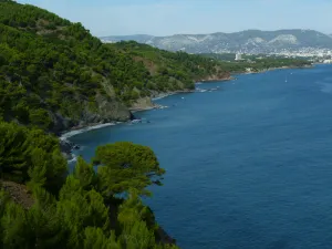 Image of Charming garden level. Between beaches and coves. Sea view. Preserved and calm site.