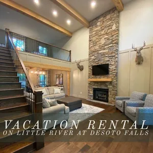 Image of \"Lazy River Cottage\" just steps from Desoto Falls on Little River in Mentone, AL