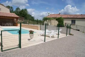 Image of cottage in the countryside with private pool, covered summer kitchen at thégra